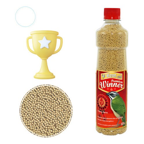 Alcon Club Premium Winner Trinca Ferro 325g Ração Extrusada Comida Pixarro Torneio