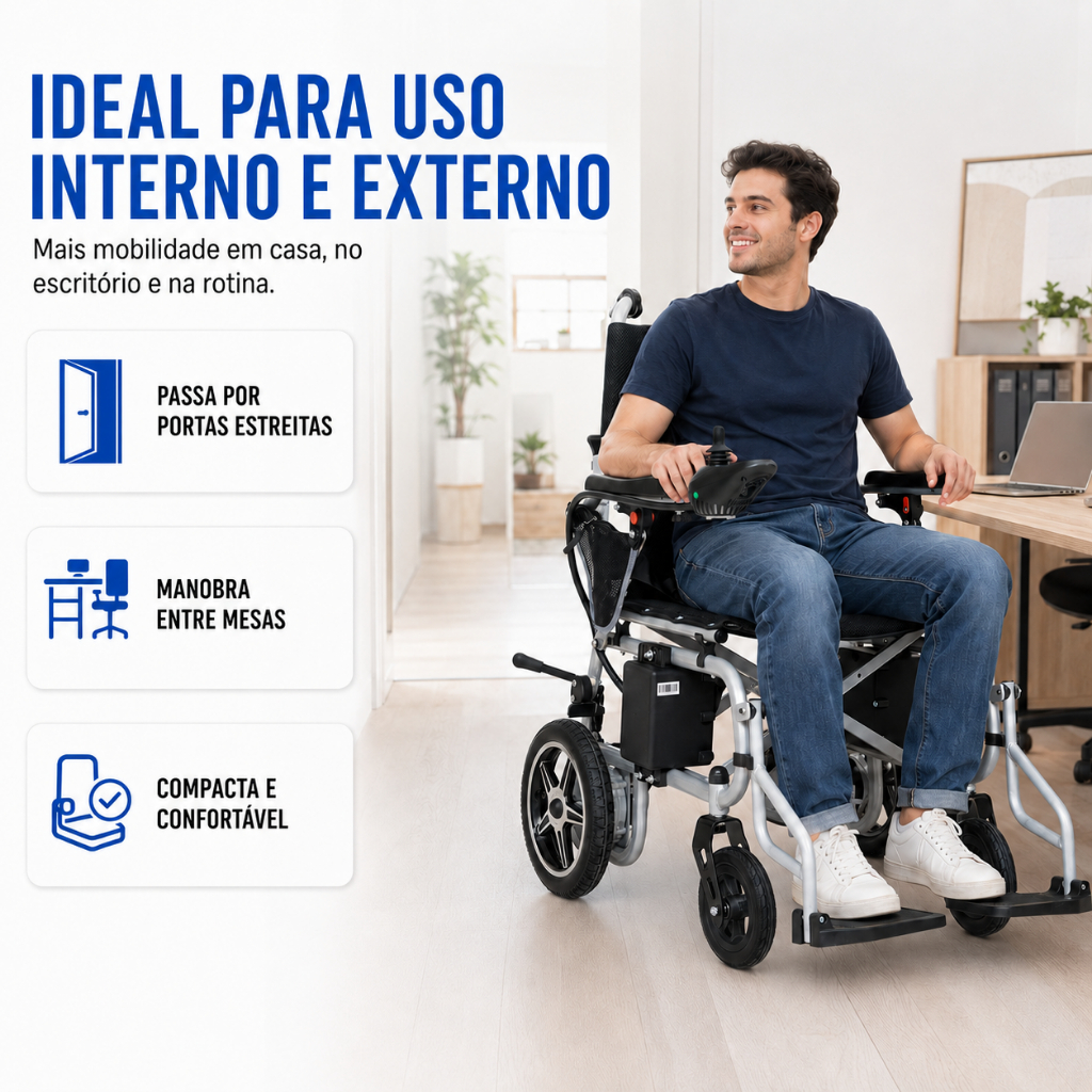 Cadeira De Rodas Motorizada Potência Conforto Winner.Med