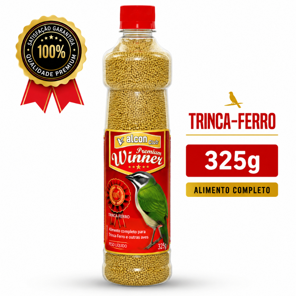 Alcon Club Premium Winner Trinca Ferro 325g Ração Extrusada