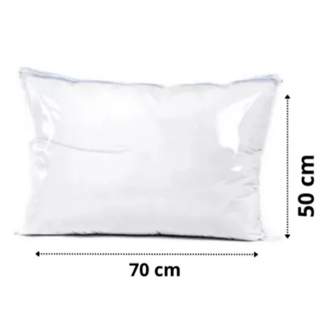 20 Embalagem Travesseiro 50 x 70 em PVC com zíper Guarda Roupa Armário