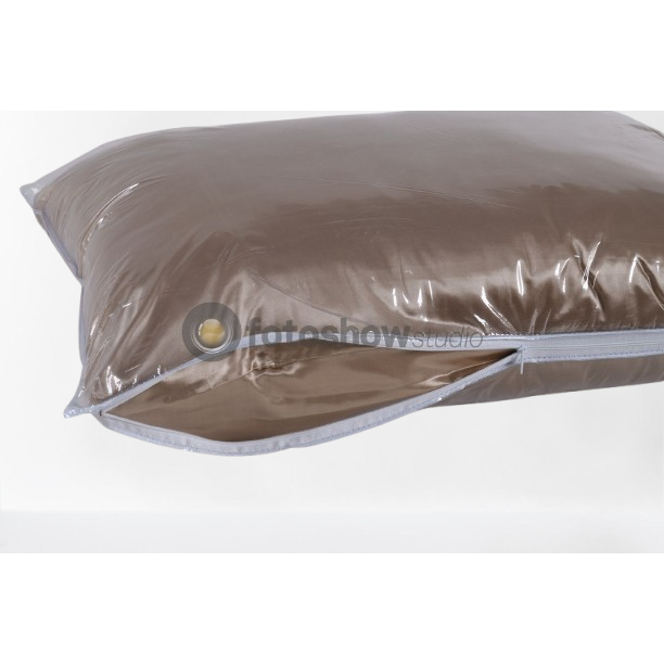 Saco Organizador Embalagem Para Travesseiros 50x70 Pvc Transparente com Zíper