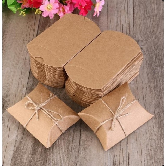 Caixinha Almofada Travesseiro para Presente Bijuterias 11,5x9,5x3cm 50 pçs