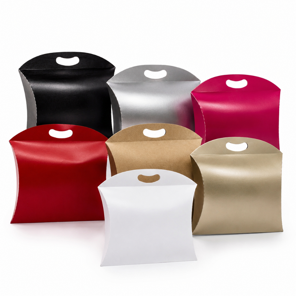 Kit 20 Unidades de Caixa Travesseiro Grande T-2 28,5x32,5x8,5 Embalagem Presente Roupa Várias Cores