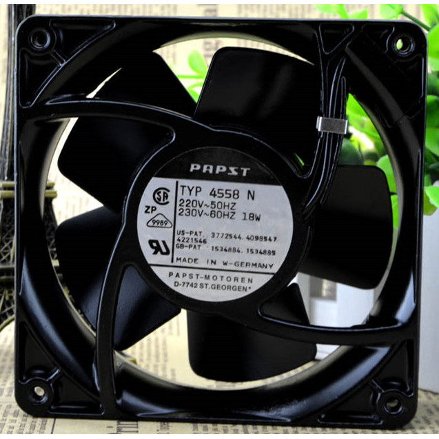 TYP4558N 220V 120 * 120 * 38MM Ventilador CA resistente a altas temperaturas de Metal 12CM
