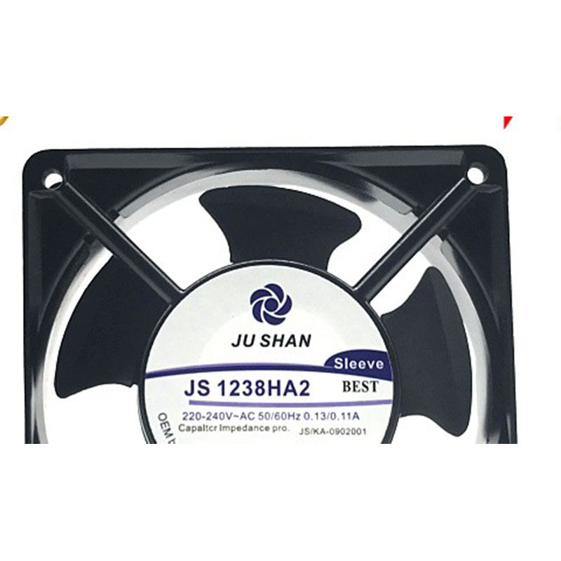 JS1238HA2 JUSHAN AC 220V 120 * 120 * 38mm 12cm Ventilador de resfriamento de gabinete