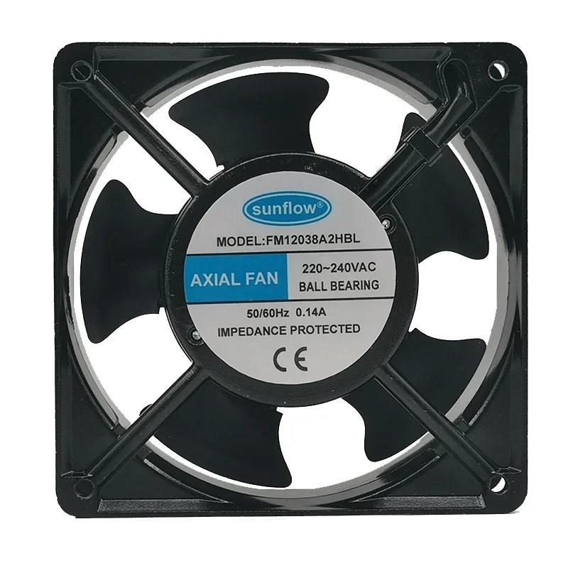 Ventilador axial Esférico 220V-240V 0.14a FM12038A2HBL 12CM 120MM 120 * 38mm 220V 0.14a De Resfriamento