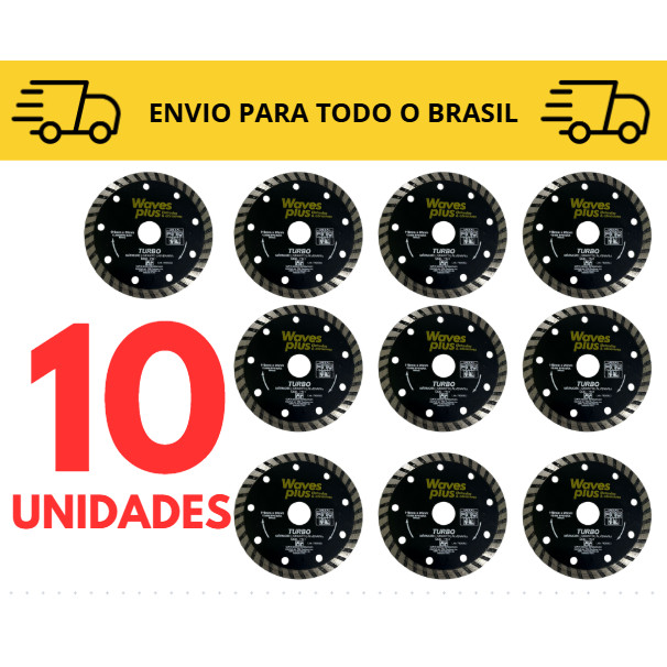 disco de corte turbo Kit 3 a 10 unidades / Makita / serra marmore/ disco de corte diamantado / 110mm