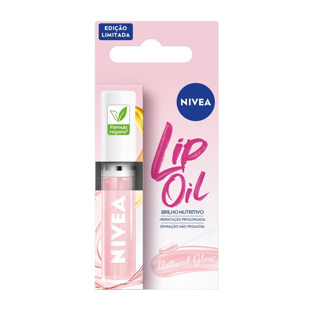 Brilho Labial Nutritivo Nivea Lip Oil Rosé 5,5ml