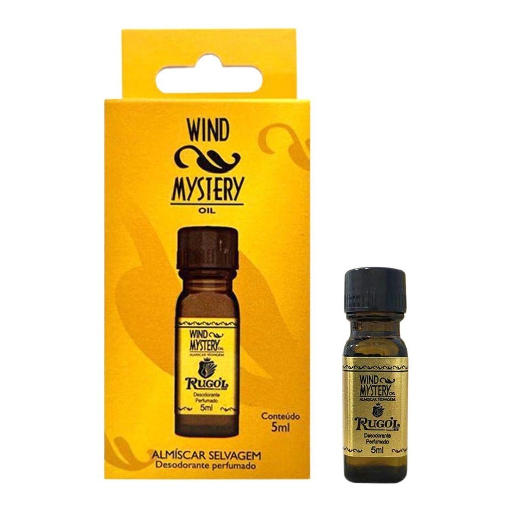 DESODORANTE PERFUMADO RUGOL OIL WIND MYSTERY ALMISCAR SELVAGEM 5ML