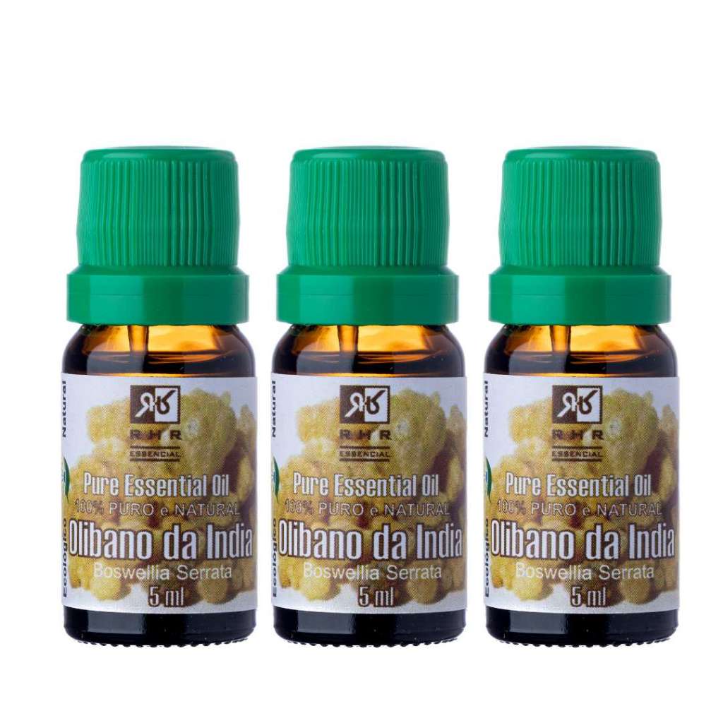 Kit 3 Óleos Essencial De Olibano 5ml - 100% Puro