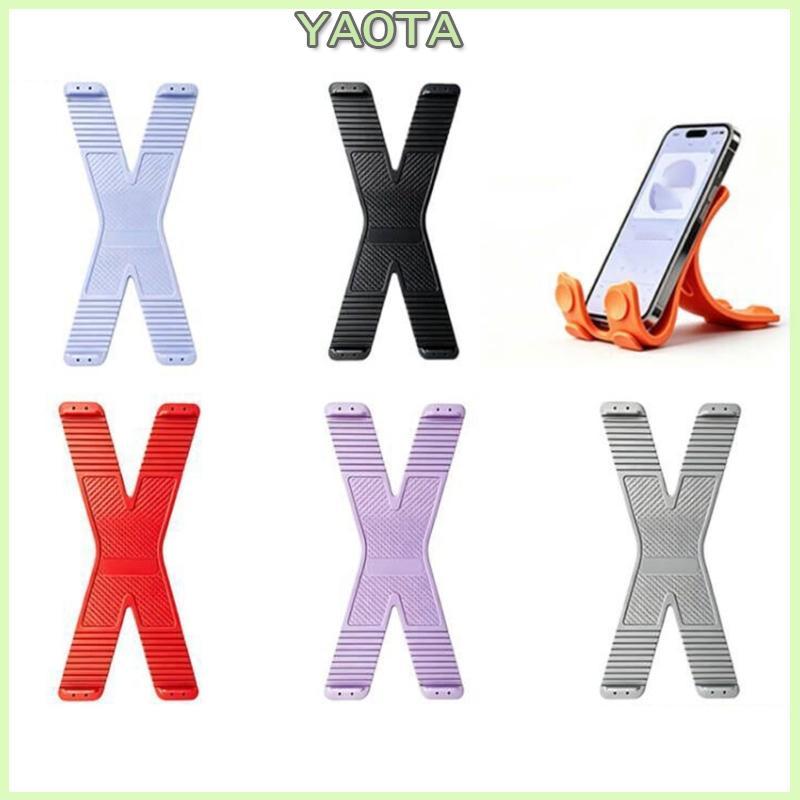 Suporte Telefone Yao Hands Design Dobrável E Forma X Para Painel Vidro Mesa, Cabeceira Visualização