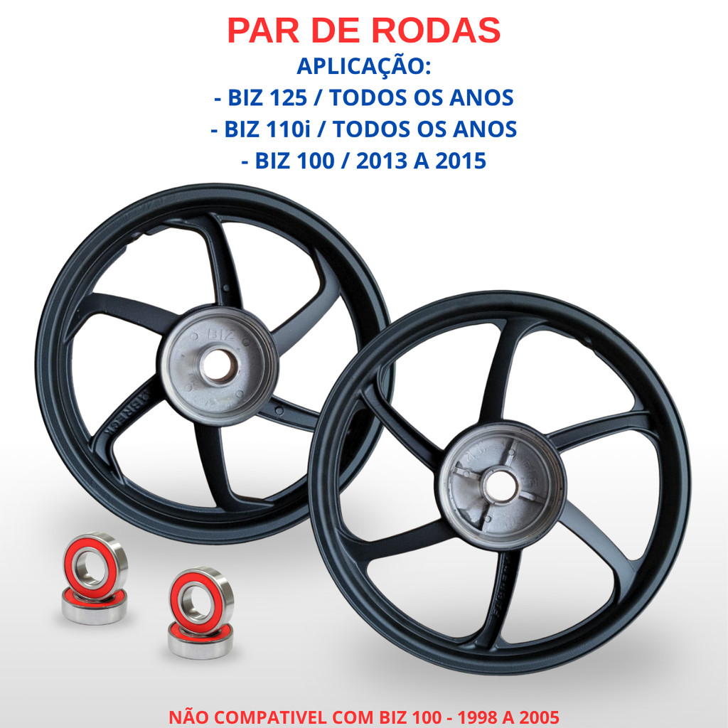 Jogo Roda Esportiva Liga Leve 6 Palitos Biz 2009 2010 2011 Fabreck fabricação Nacional ab
