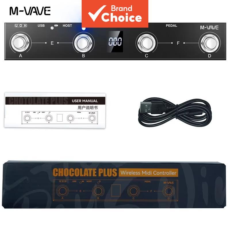 M-VAVE CHOCOLATE PLUS MIDI Controlador Bluetooth Pedal Flipper Multifuncional APP Controles Display Digital Studio Gear