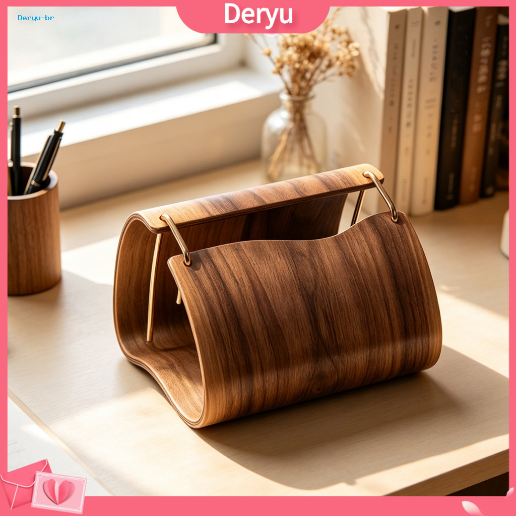 Wooden Tissue Box Holder Napkin Rectangular Decorative Paper Dispenser for Office Desk Home Decor Stylish for Southeast