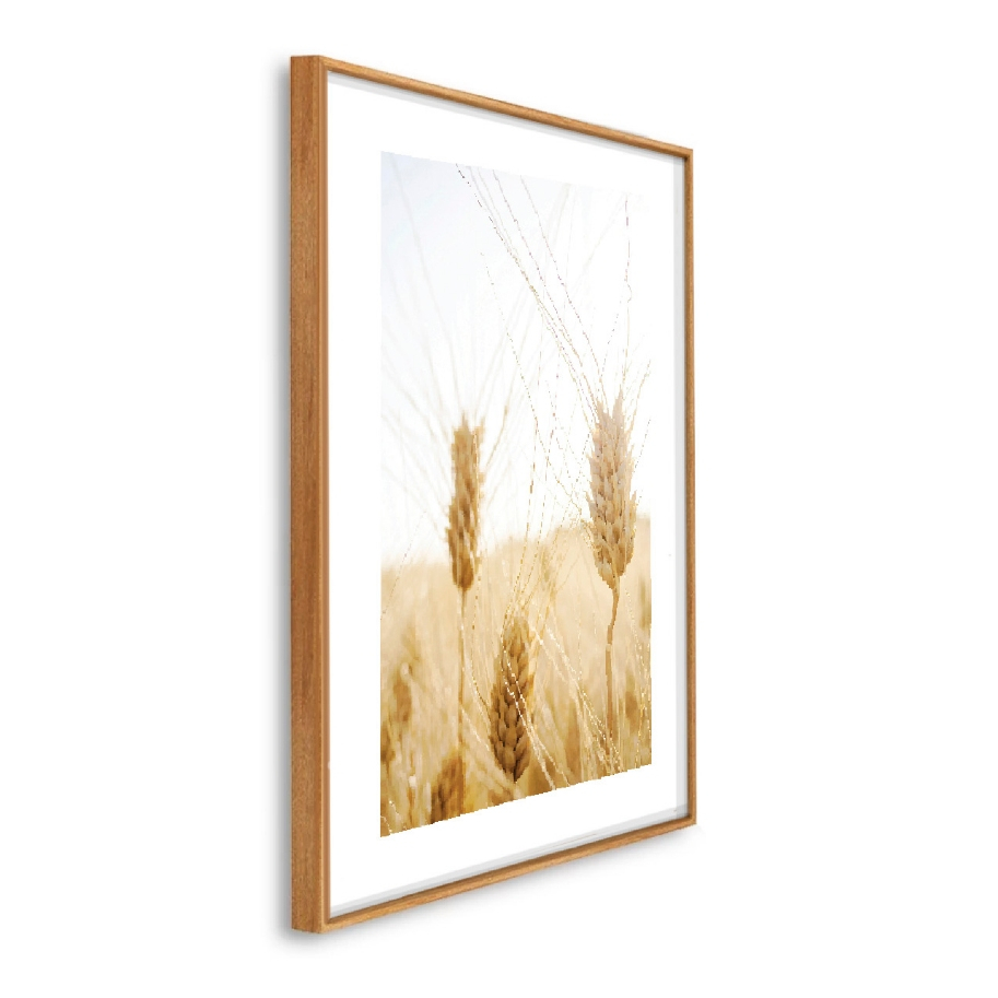 Quadro decorativo moldura Caixa Alta Grande 41x61x3.5 cm trigo