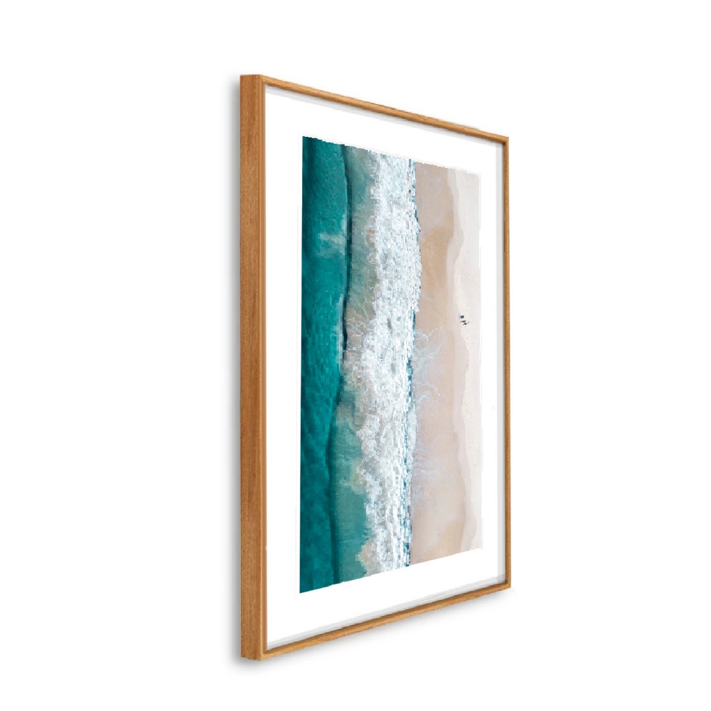 Quadro Decorativo Grande 41x61x3.5cm Moldura Caixa Alta mar