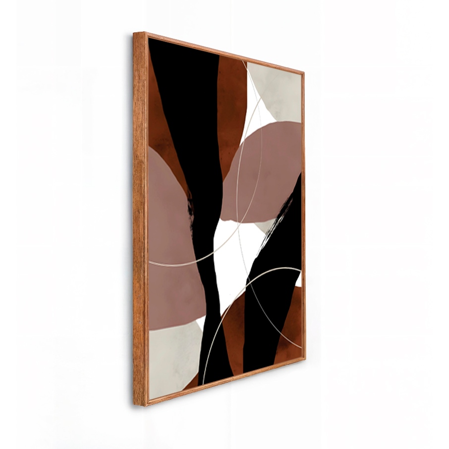 Quadro Decorativo Grande 41x61x3.5cm Moldura Modelo Caixa Alta Decorativo Minimalista