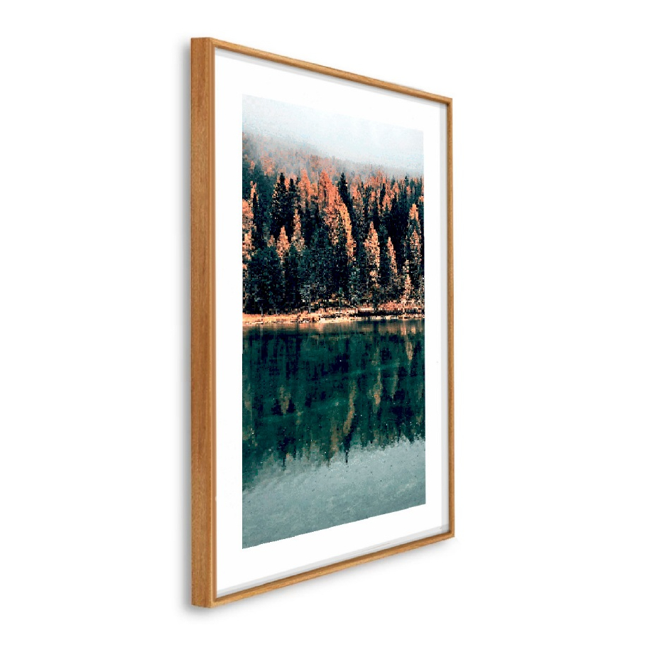 Quadro Decorativo Grande Caixa Alta 41x61x3.5 cm lago