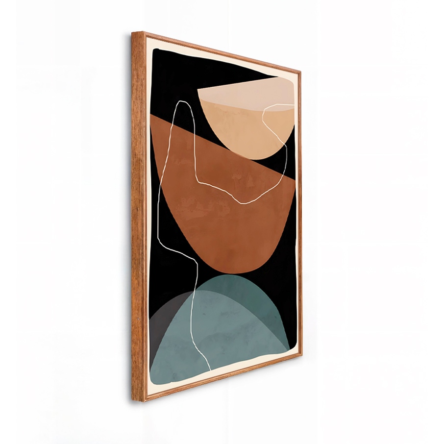 Quadro Decorativo Grande 41x61x3.5cm Moldura Caixa  quadro Decorativo Minimalista