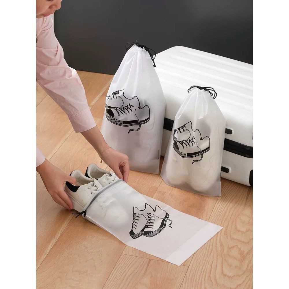 Kit 5 sacos tamanho para armazenar sapatos viagem multiuso Multipurpose