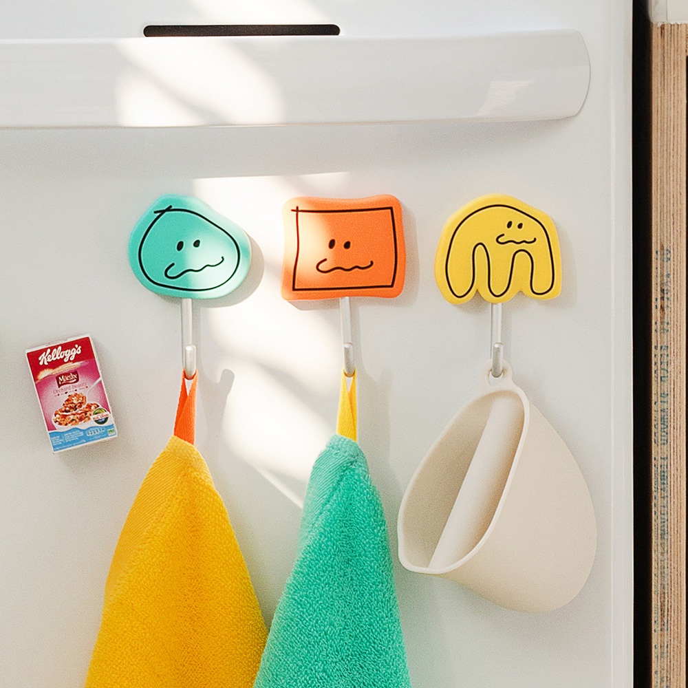 3pcs Brunch Brother Magnet Gancho Bonito Cabide Magnético Organizador De Mesa De Quarto