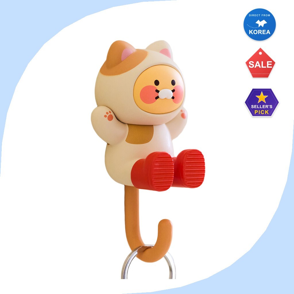 [Amigos kakao] Nyangnyang Magnet Multi Hook , 1 Unidade/Coreano/Design Funcional/100 % Genuíno Do Studio Seul