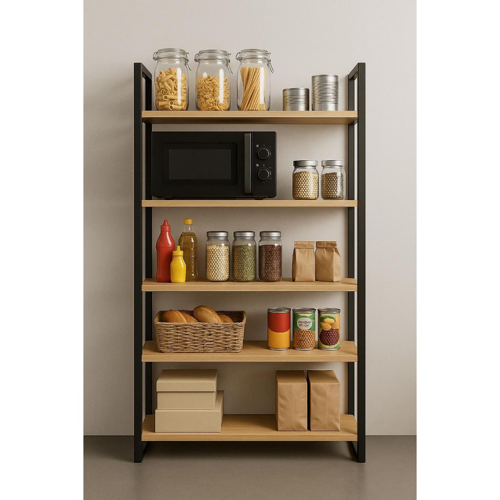 Estante Industrial Multiuso 5 Prateleiras Design Sofisticado