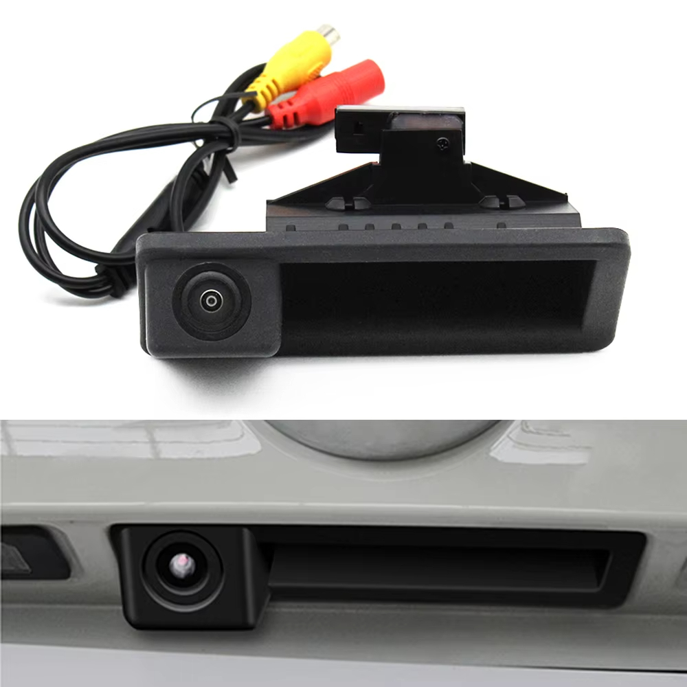 Vista Traseira Do Carro Câmera De Backup Tronco Interruptor Liberação Alça Para BMW 1 3 5 X1 X5 Série E60 E82 E84 E88 E9