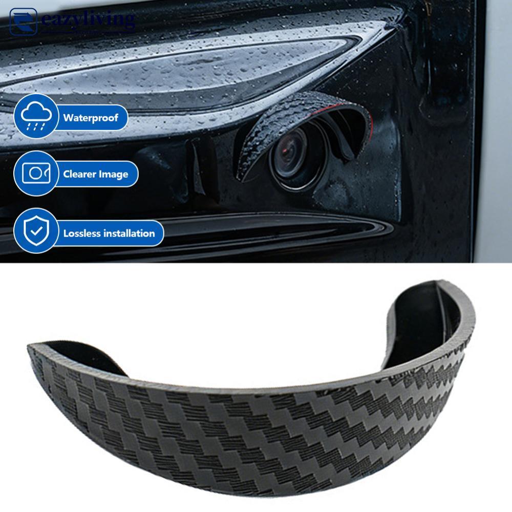 EAZYLIVING Protetor De Lente De Câmera Traseira De Carro De Fibra De Carbono Visão Capa De Backup 360 Proteção Anti Arra