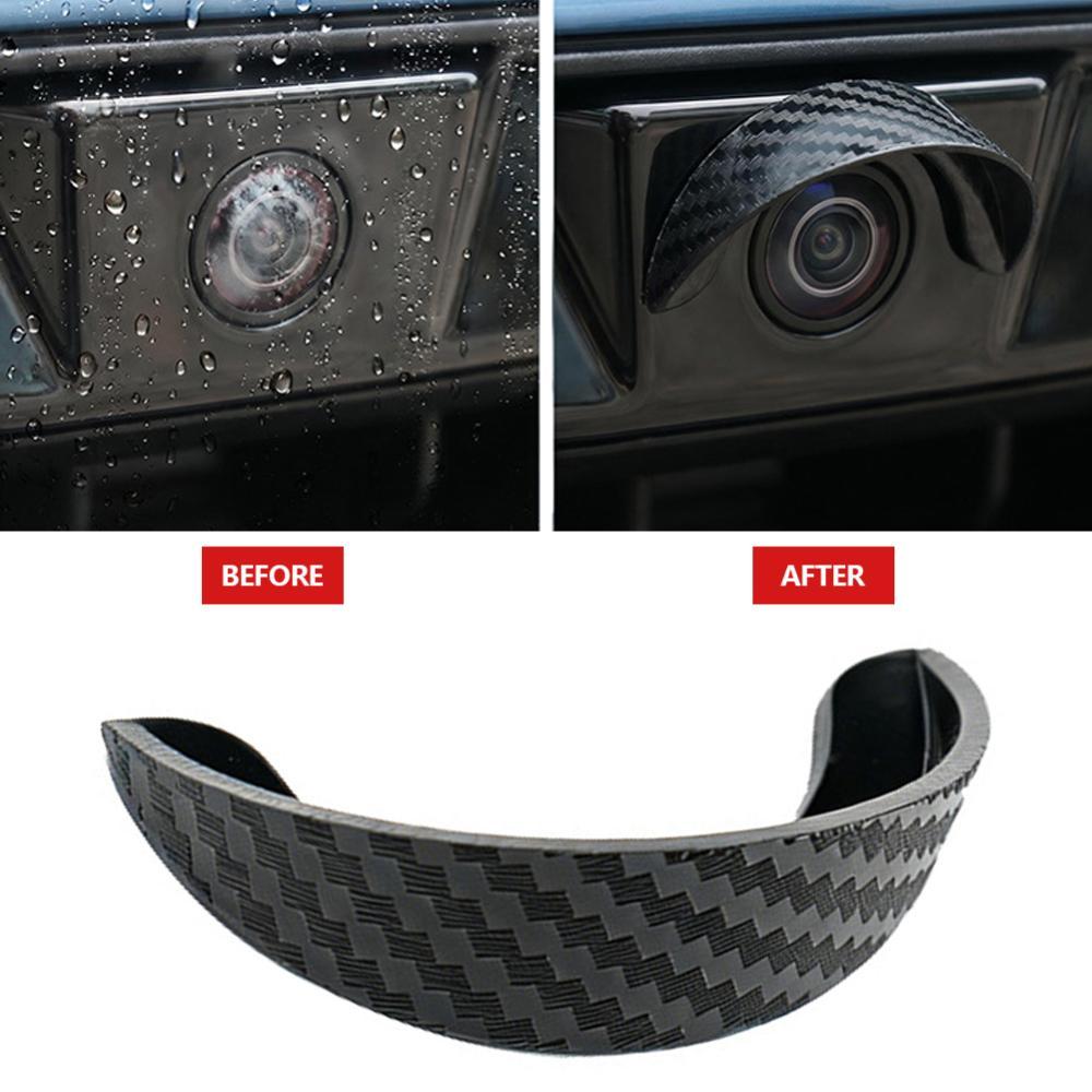 TIK Protetor De Lente De Câmera Traseira De Carro De Fibra De Carbono Vista Capa De Backup 360 Proteção Anti Arranhões P