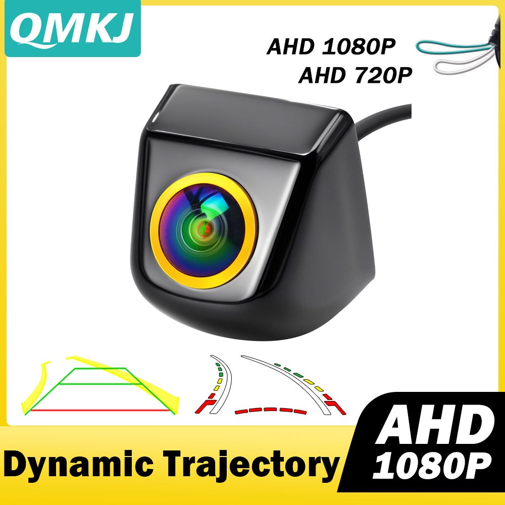 4K AHD 1080P CVBS Câmera De Visão Traseira Do Carro Trajetória Dinâmica Linha Estacionamento Backup Reversa Para Monitor