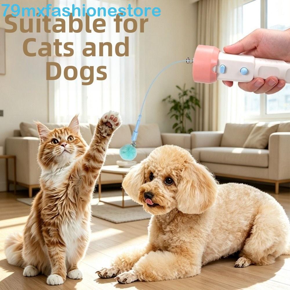 MXFASHIONESB Electric Cat Teaser , Varinha Interativa Retrátil USB De Longa Duração Para Gatos , Criativa