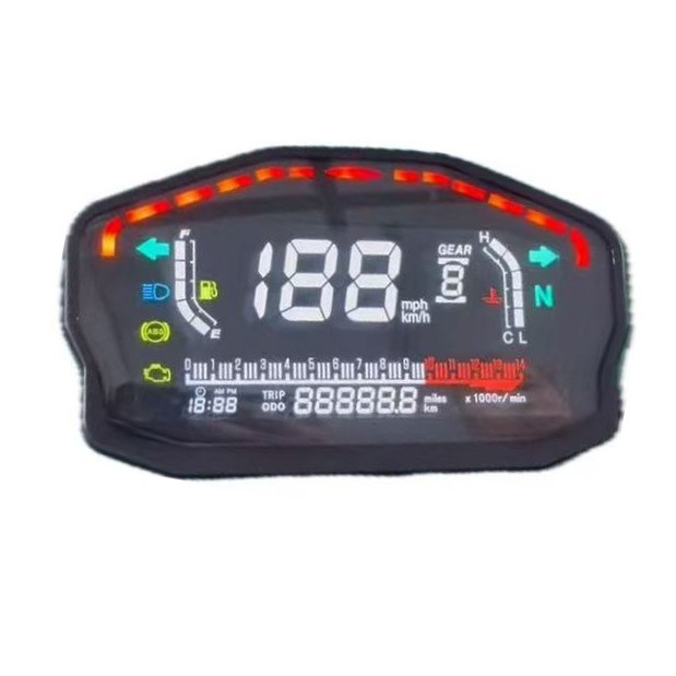 [2025NEW] Instrumento de carro modificado para motocicleta Ducati LCD Instrumento Display Digital Tela LCD Adaptação Uni