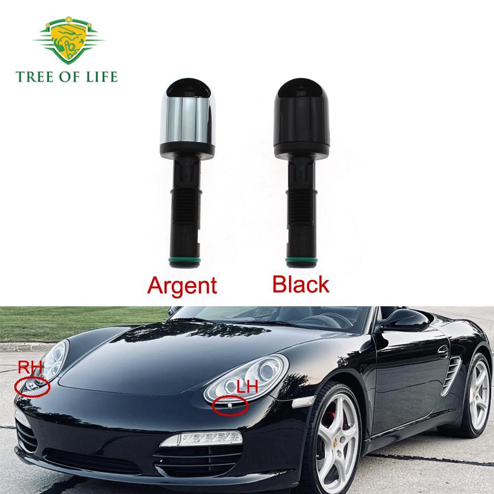 Argent Preto Para Porsche 911 Panamera 718 Boxster Farol Arruela Bico Cabeça Spray Jato 99762826300 97062825100 L/R