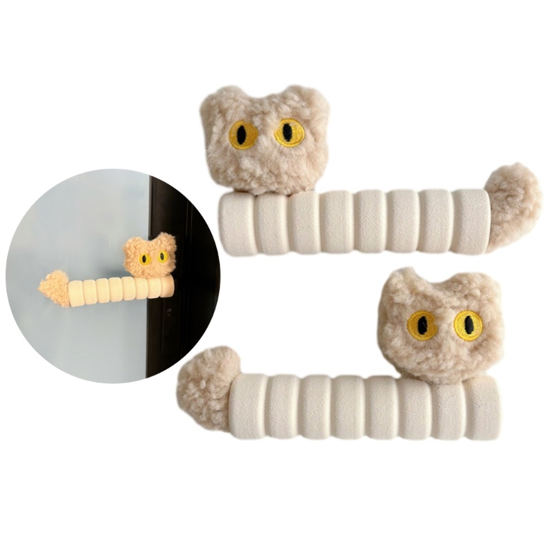 YOIOI Cartoon Cat Door Handle Guard Manga Resistente A Arranhões Para Casa E Porta Pública
