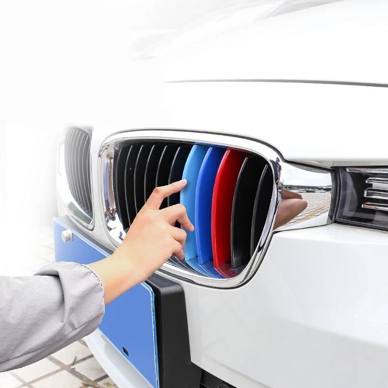 Para BMW 3 4 5 7 Série 3GT 5GT 6GT F30 F34 F36 F10 G30 G11 G20 G32 M 3 Cores Frente Rim Grade De Ar Do Radiador Capa Gua