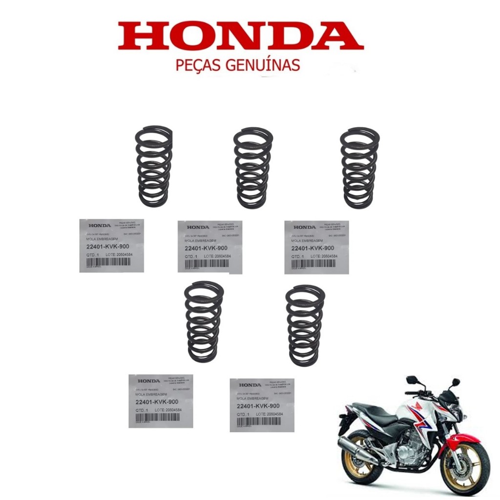Kit Jogo De 5 Molas Original Honda Da Embreagem Cb 300R E Xre 300