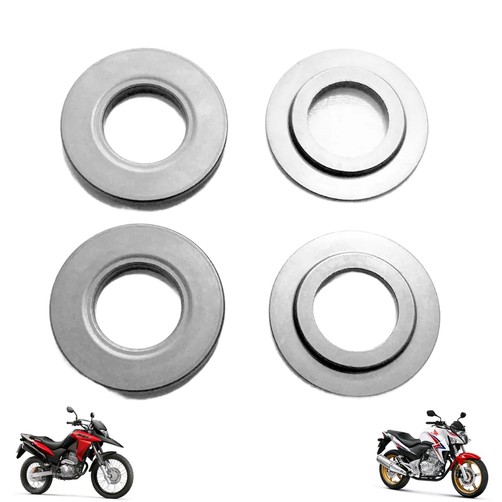 Kit 4 Arruela Assento Mola Válvulas CB 300 XRE 300 2016 a 2020 Original Honda 14775KVKB20
