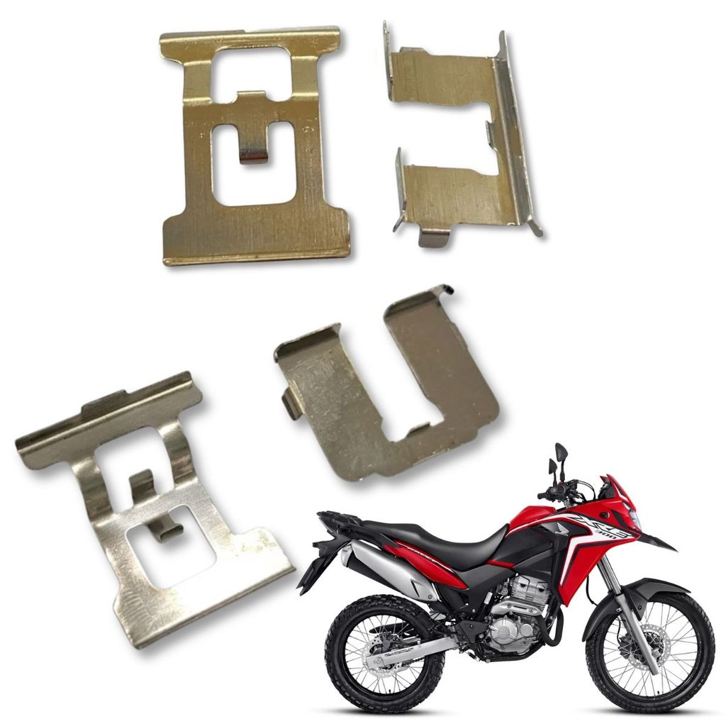 KIT MOLA TRAVA PASTILHA FREIO DIANTEIRO E TRASEIRO XRE 300 2010 A 2022