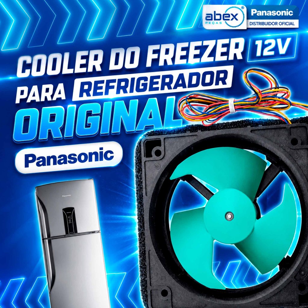 Cooler Ventilador Interno Geladeira Panasonic Original BT40 BT50 BT55 BT51 BB71 ARAGFA200031-CS