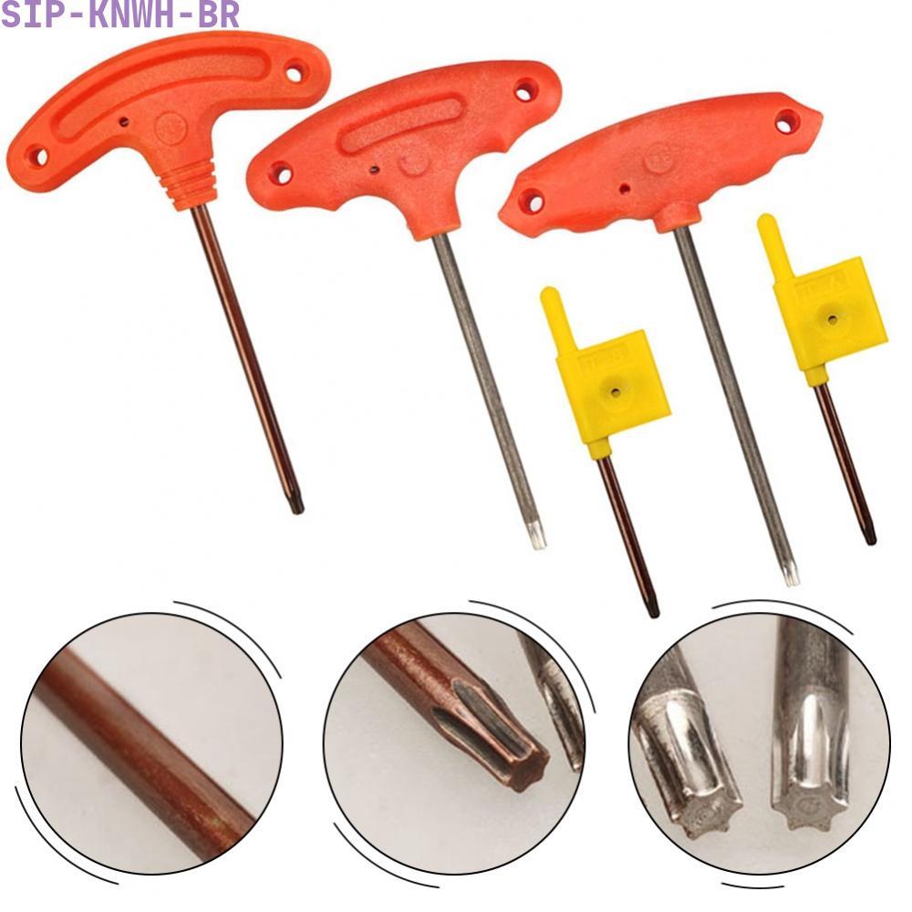 [SIP-KNWH-BR]T6 T8 T15 T Shape Screwdriver with Steel Shaft Comfortable Handle for Repair Use-New In 11-