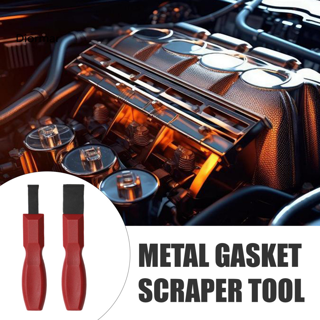 High-strength Scraper Tool Automotive Gasket 2pcs Durable Carbide Set with Non-slip Handle – Repair for Oil Pan Gasket