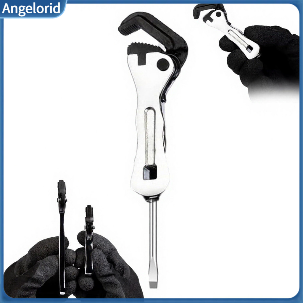 Multifunctional Wrench Short Handle Spanner Mini Metal with – Precision Tool for Tight Spaces Automotive Repair for Ea