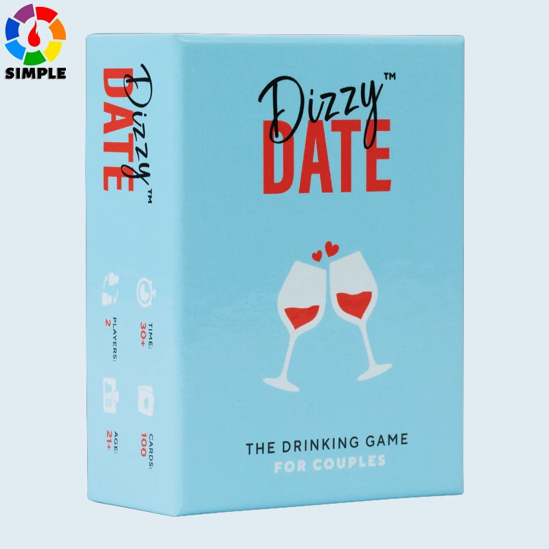 Dizziness Date - Jogo de bebida para casais adultos.   O presente perfeito para o Dia dos Namorados! 3EH2