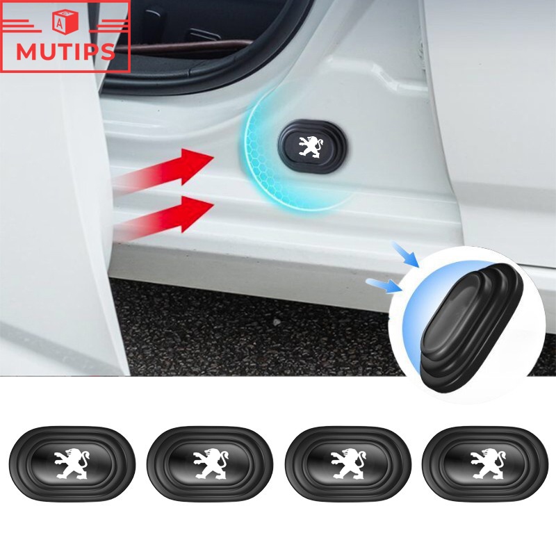 Peugeot 12Pcs Novo Adesivo De Silicone Anti-Colisão Para Portas De Automóveis Reduzir O Ruído 206 208 207 3008 508 408 5008 307 308 2008 406
