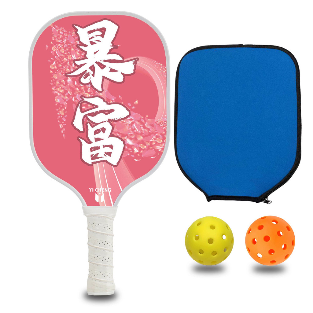 YiCHENG raquete picklebal picklebal fibra de vidro única Ultra-leve masculino feminino raquete de treinamento de competi