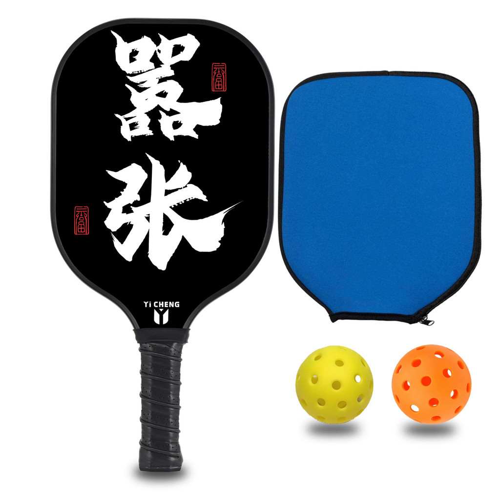 YiCHENG raquete picklebal picklebal fibra de vidro única Ultra-leve masculino feminino raquete de treinamento de competi