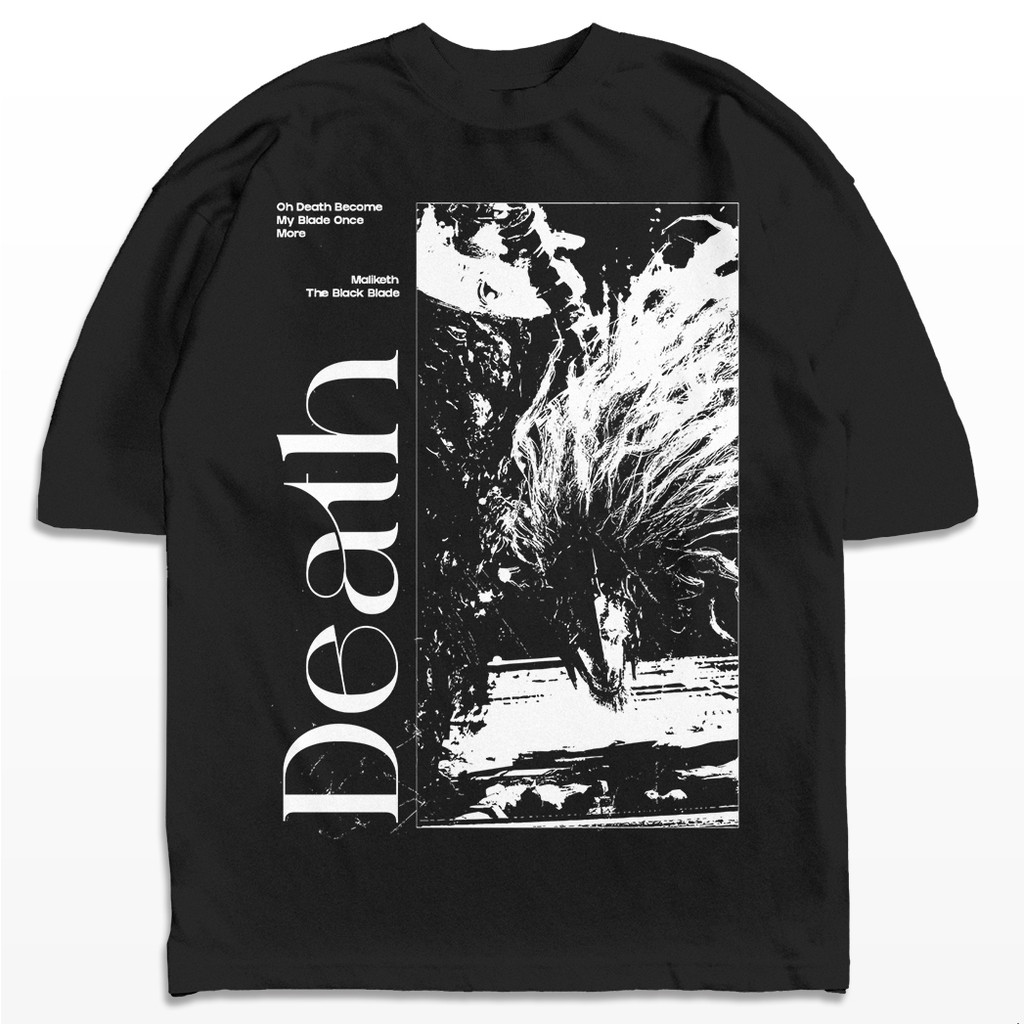 Camiseta Oversized Maliketh Black Blade Elden Ring Game Streetwear Harajuku Aesthetic Camisa