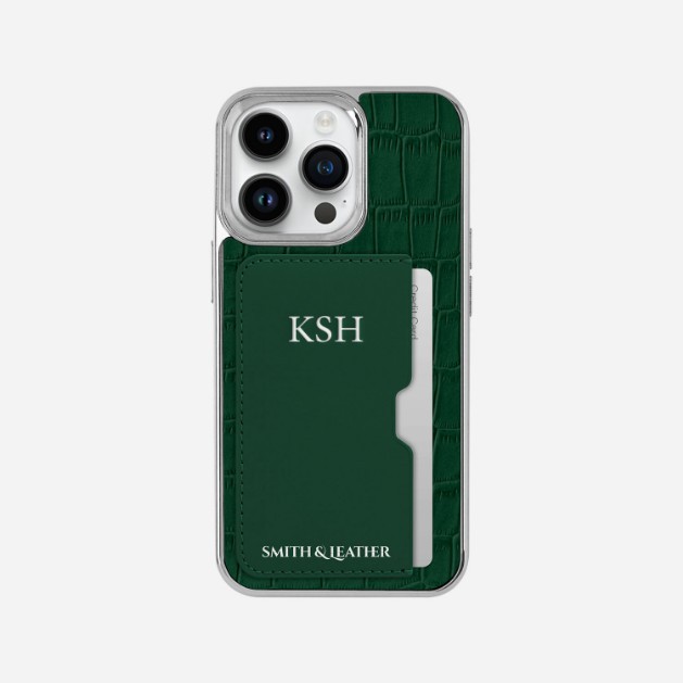 Capa Com Padrão De Crocodilo Smith & Leather (iPhone 12 Para 15)