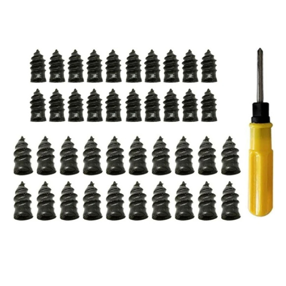 KIT REPARO PNEU PREGOS BORRACHA A VACUO MACARRAO 40 PEÇAS